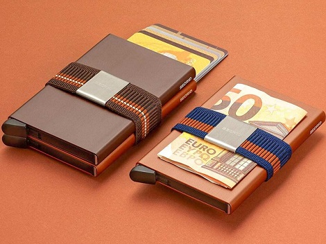 Secrid Moneyband: A versatile and secure accessory that can be used with any Secrid wallet or on its own. Organize and access banknotes, business cards, and extra cards effortlessly with the sleek Moneyband.